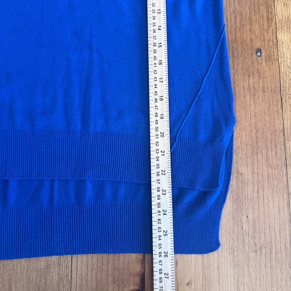 Philosophy Blue Lightweight Knit Sweater High-Low Hem Women's Size Medium A8 - Picture 5 of 7
